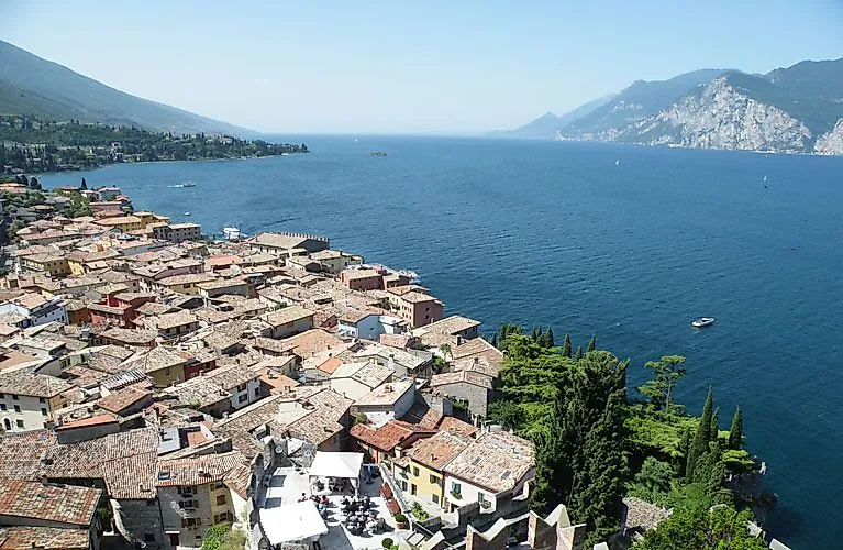 View of the roofs of Bardolino on Lake Garda